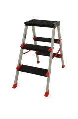3 Basamaklı Alüminyum Çift Taraflı Merdiven