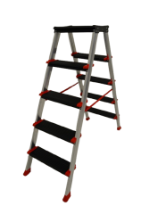 5 Basamaklı Alüminyum Çift Taraflı Merdiven