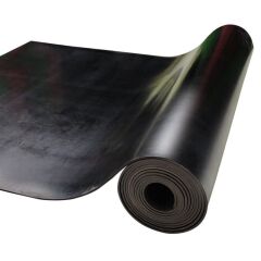 Lastik Levha 5 mm Saf (En: 1 Metre  Boy: 0,5 Metre)