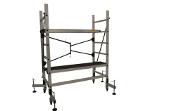 Kurulumu Kolay Katlanabilir Geniş Basamaklı İskele (2 Metre)