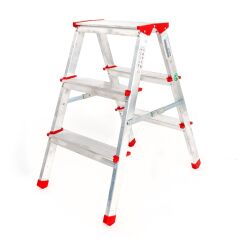 Alüminyum Çift Çıkışlı 3 Basamaklı Merdiven (68 cm) (ACCM.01)