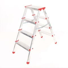 ALÜMİNYUM ÇİFT ÇIKIŞLI 4 BASAMAKLI MERDİVEN (91 CM) (ACCM.02)