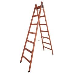 STEP 7 BASAMAKLI ÇİFT ÇIKIŞLI AHŞAP MERDİVEN (YÜKSEKLİK 2.30 MT)