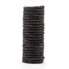 CAM ELYAF ÖRGÜLÜ GRAFİTLİ 14*14 MM (5 MT)