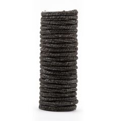 CAM ELYAF ÖRGÜLÜ GRAFİTLİ 18*18 MM (1MT)