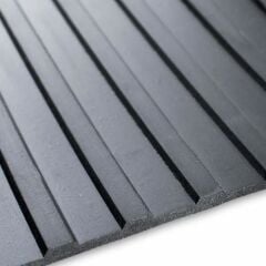 Lastik Levha Büyük Oluklu 6 mm 1,20 (En: 1,2 Metre Boy: 1 Metre)