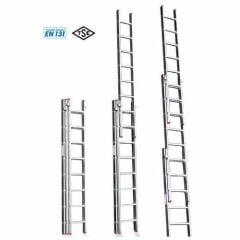 ÜÇ PARÇA SÜRGÜLÜ PTT TİPİ ALÜMİNYUM MERDİVEN 4,70 MT (ASM.09)