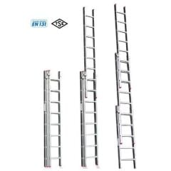 ÜÇ PARÇA SÜRGÜLÜ PTT TİPİ ALÜMİNYUM MERDİVEN 7,80 MT (ASM.11)