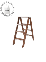 STEP GORDİOS AHŞAP ÇİFT ÇIKIŞLI 3 BASAMAKLI MERDİVEN