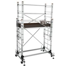 Alüminyum İskele 4 Metre Teleskopik (SAR7507) (2x2=4 Metre)